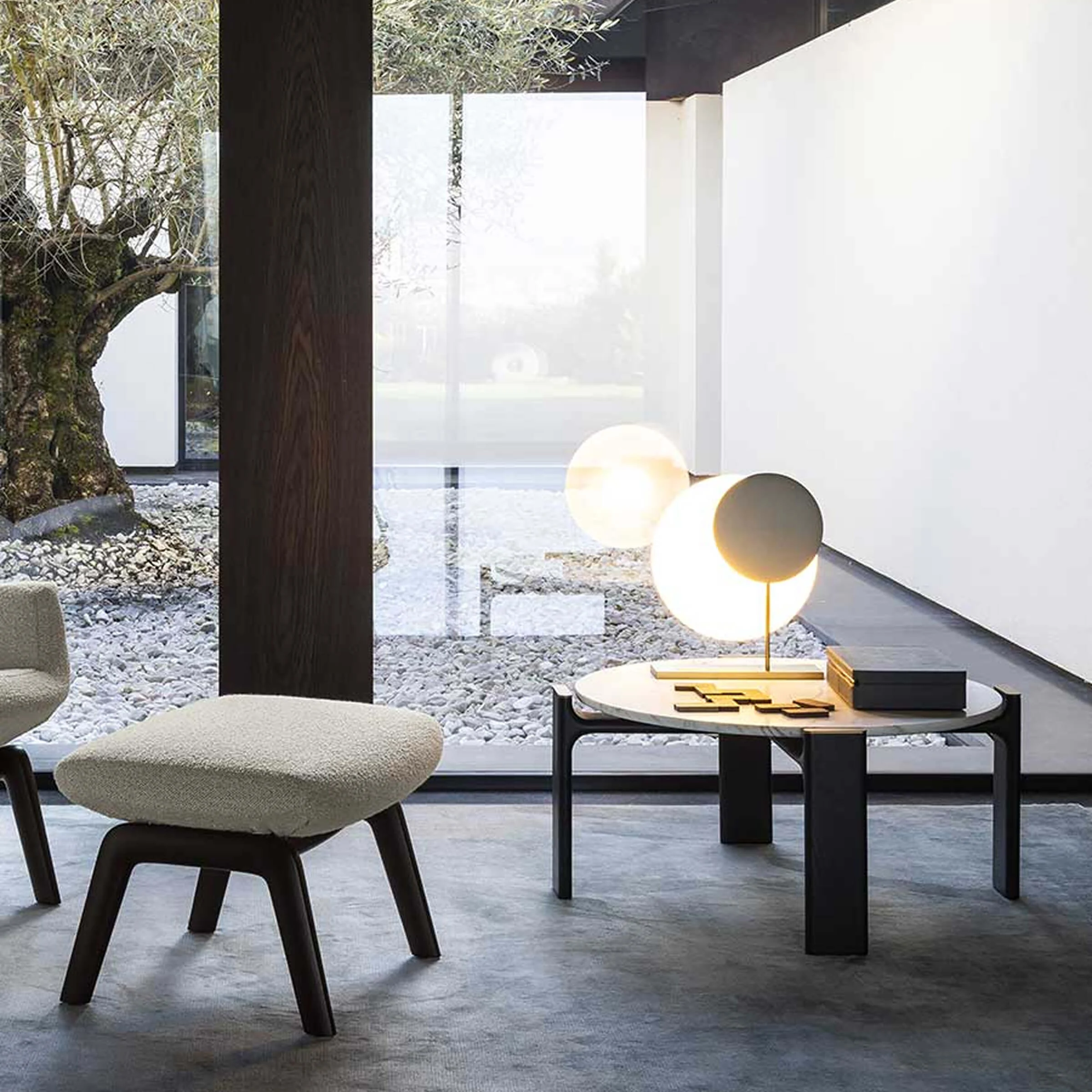 Lampada da Tavolo in Ottone MOONBEAM di Six N. Five per Poltrona Frau