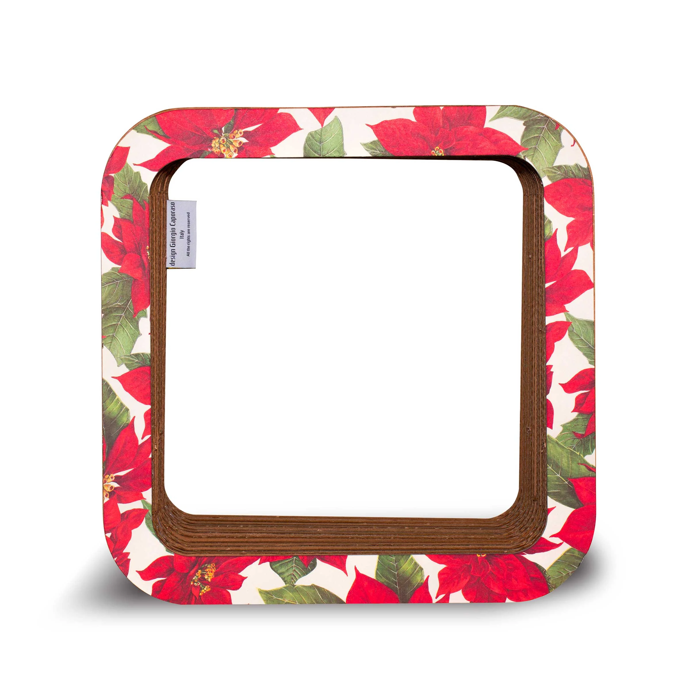 Set di Due Mensole Modulari in Cartone MORETTO 45 Natale Retro Aperto by Lessmore by Lessmore