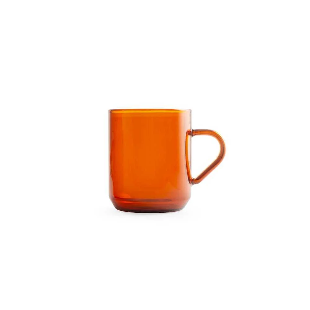 Mug in Vetro Borosilicato Ambra 300 cc – Design Elegante e Resistente