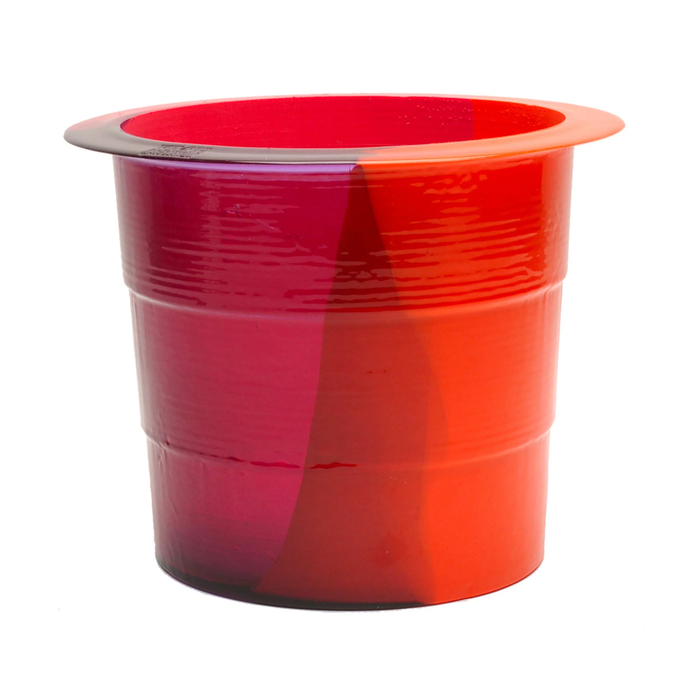 Vaso in Resina BABEL ICE BUCKET L Fucsia di Gaetano Pesce per Fish Design