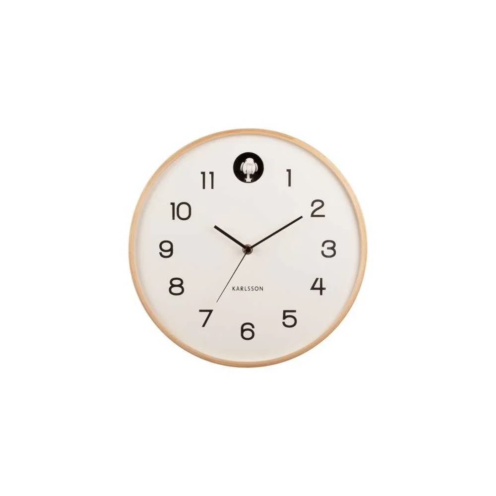 Orologio a Cucù Naturale Ø31,5 cm – Legno e Stile Rustico