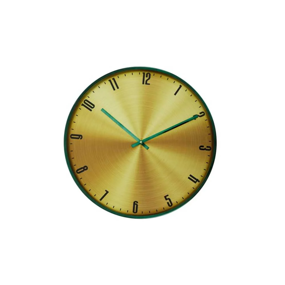 Orologio da Parete IPERA VerdeOro Ø53 cm – Stile Iconico e Scenografico