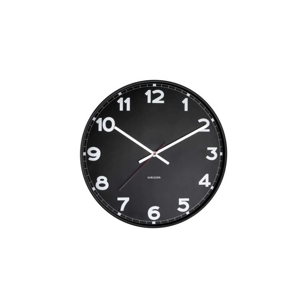 Orologio da Parete Nero Karlsson New Classic Ø40 cm – Design Moderno di Lusso