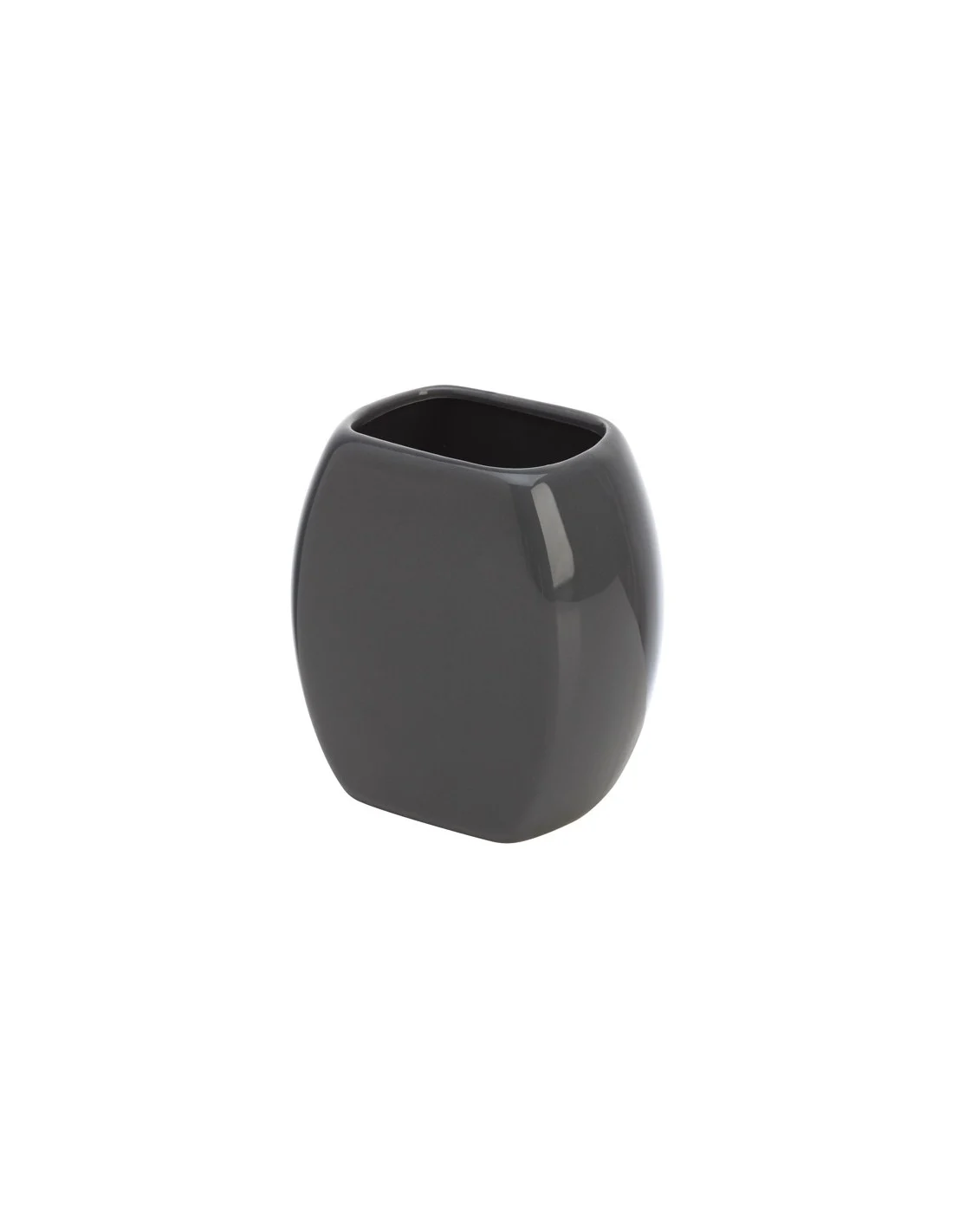 PORTASPAZZOLINO IN CERAMICA GRIGIO