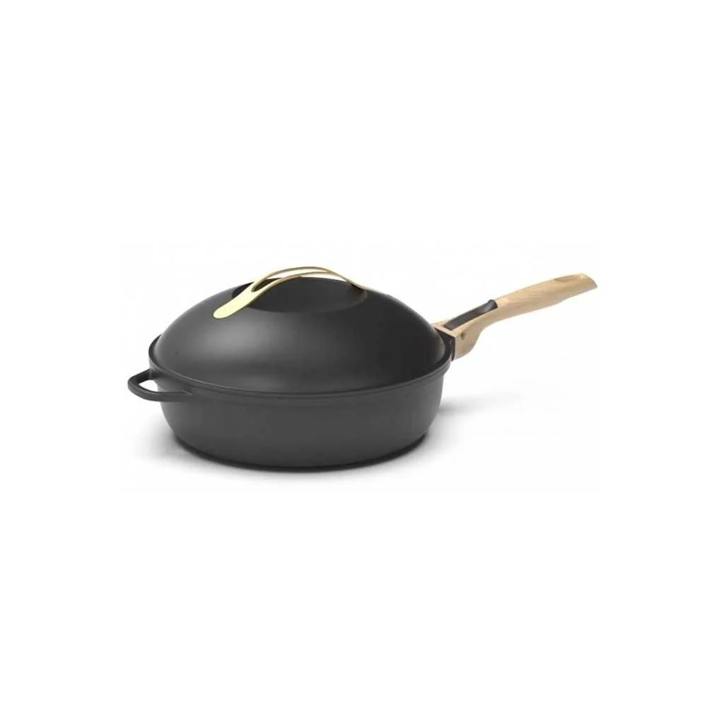 Padella antiaderente 8 in 1 "La Favolosa" Nera – Ø 28 cm