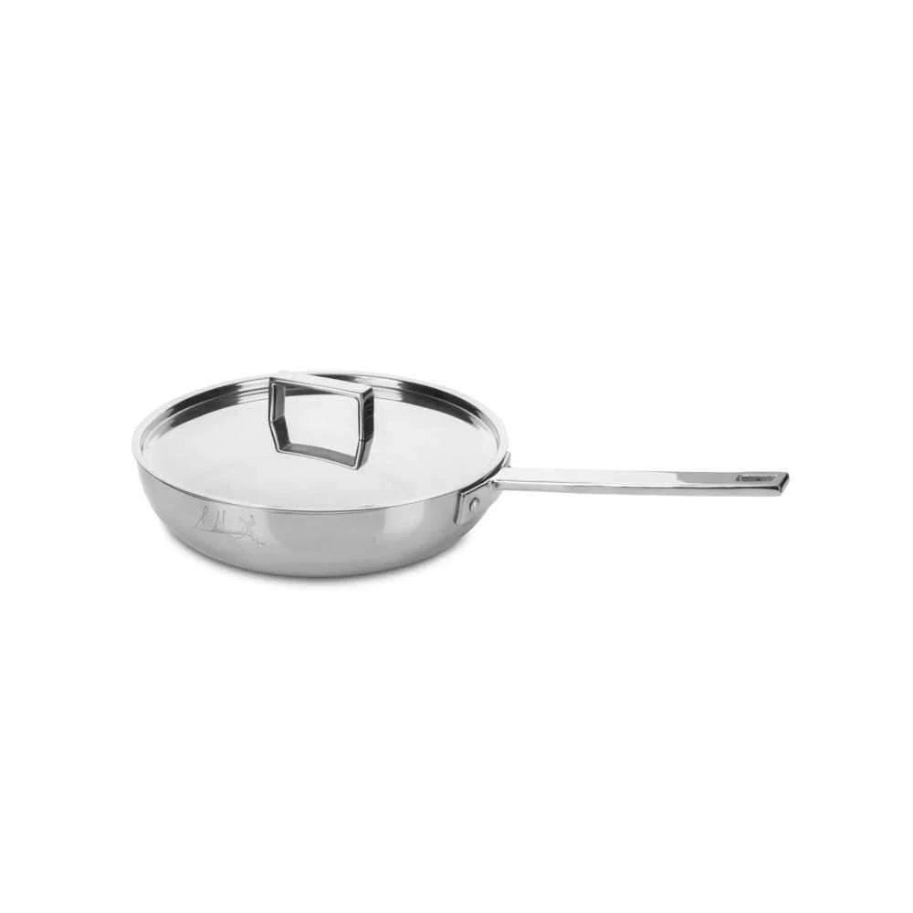 Padella Mepra Attiva Ø 22 cm con coperchio – Fondo alveolato in inox 18 10