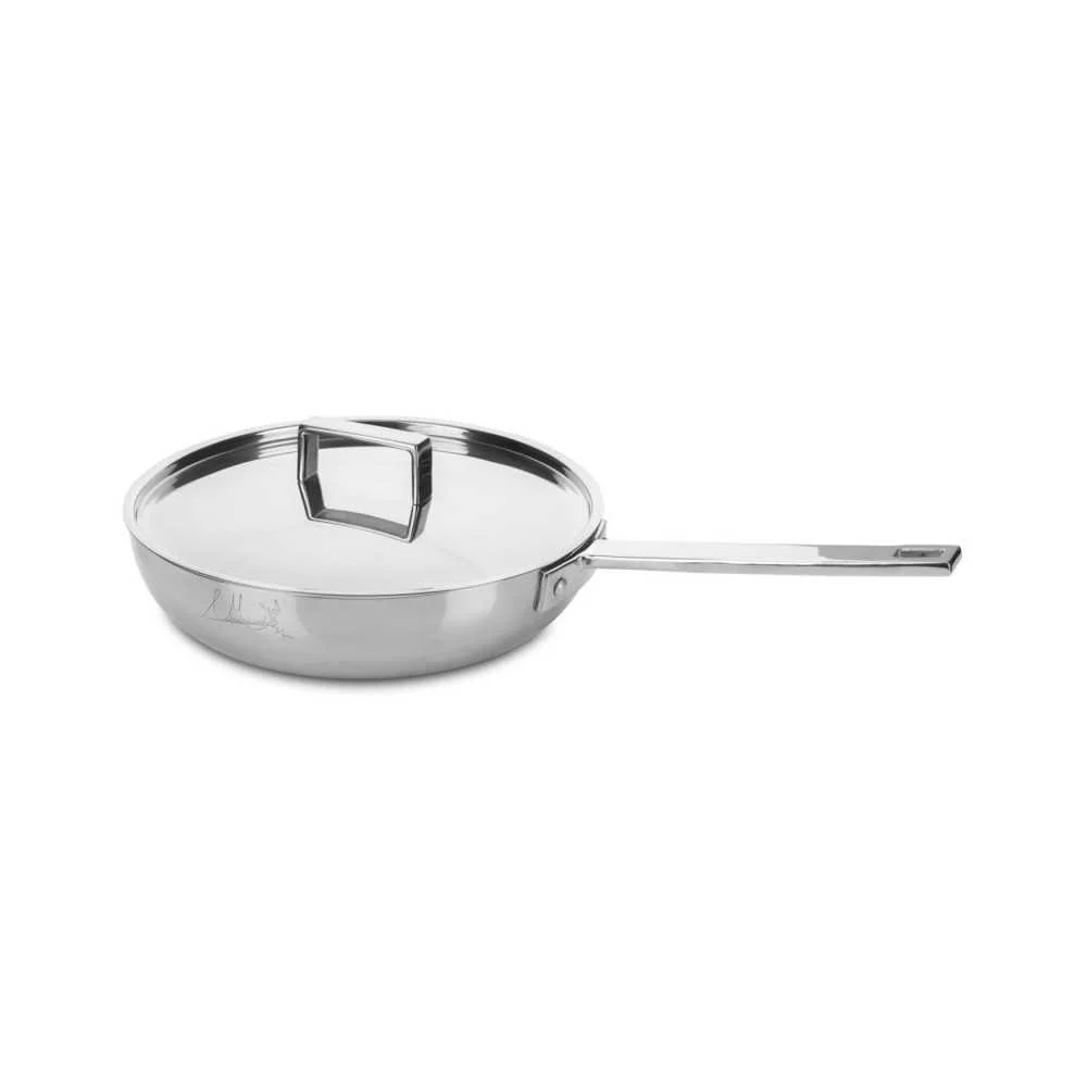 Padella Mepra Attiva Ø 30 cm con coperchio – Fondo alveolato inox 18 10
