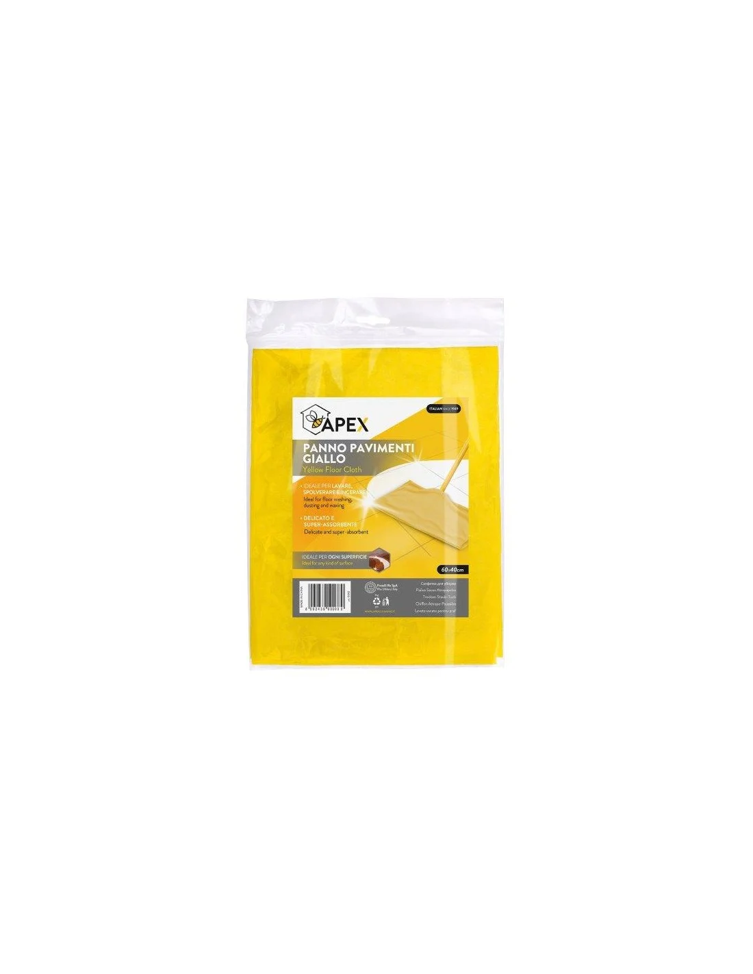PANNO PAVIMENTO EXTRA GIALLO CM.60X40