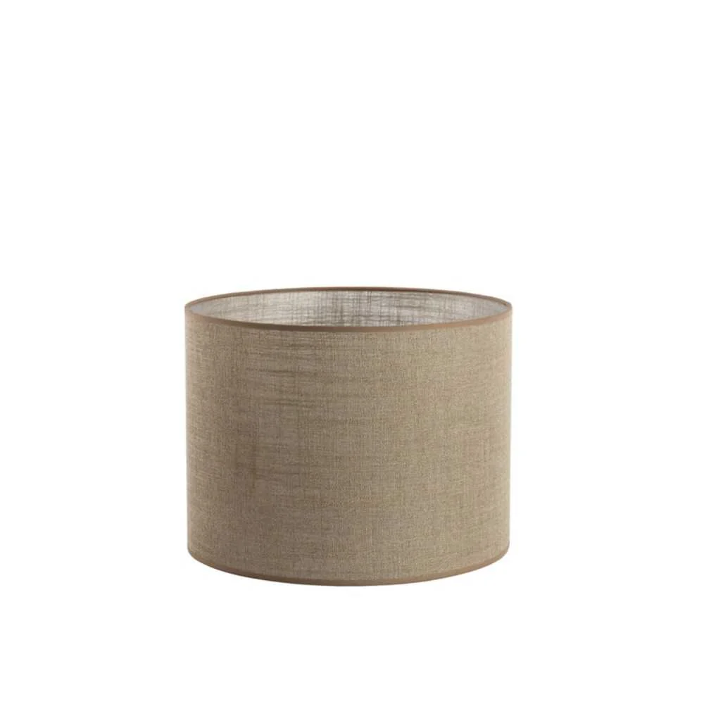 Paralume Cilindrico CADEN Beige Ø40x30 cm  Tessuto Morbido e Raffinato