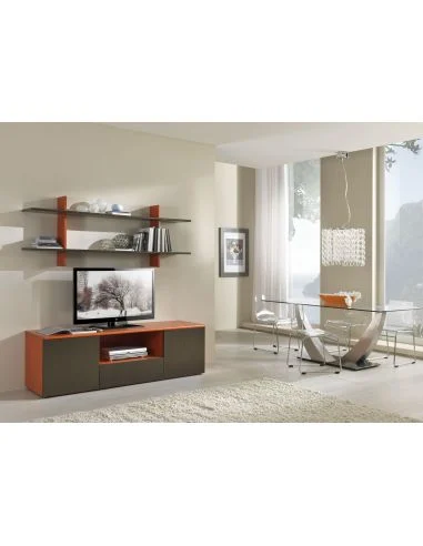 Parete "Stile" con base e mensola