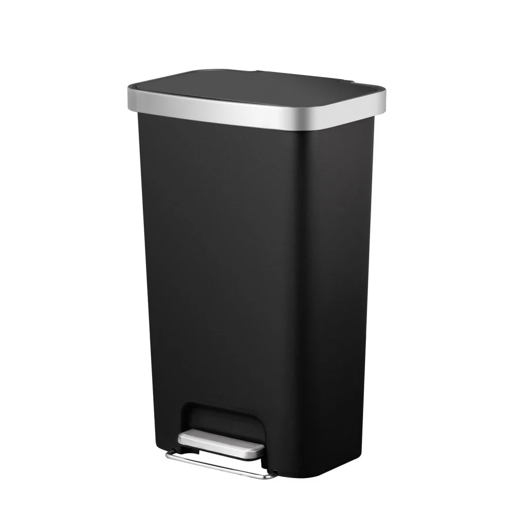 Pattumiera a Pedale 45L Nera EKO Hana – Grande capacità e design elegante