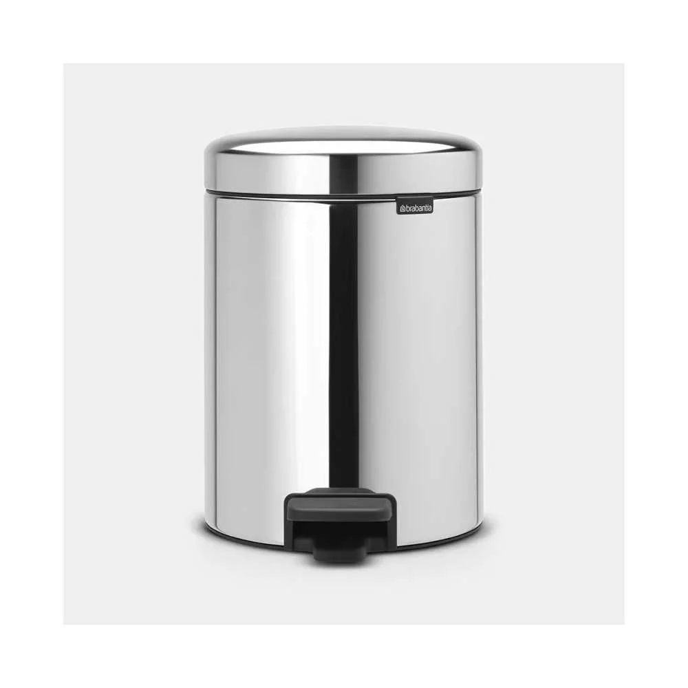 Pattumiera a Pedale Brabantia NewIcon 5L Acciaio Lucido – Elegante e Funzionale