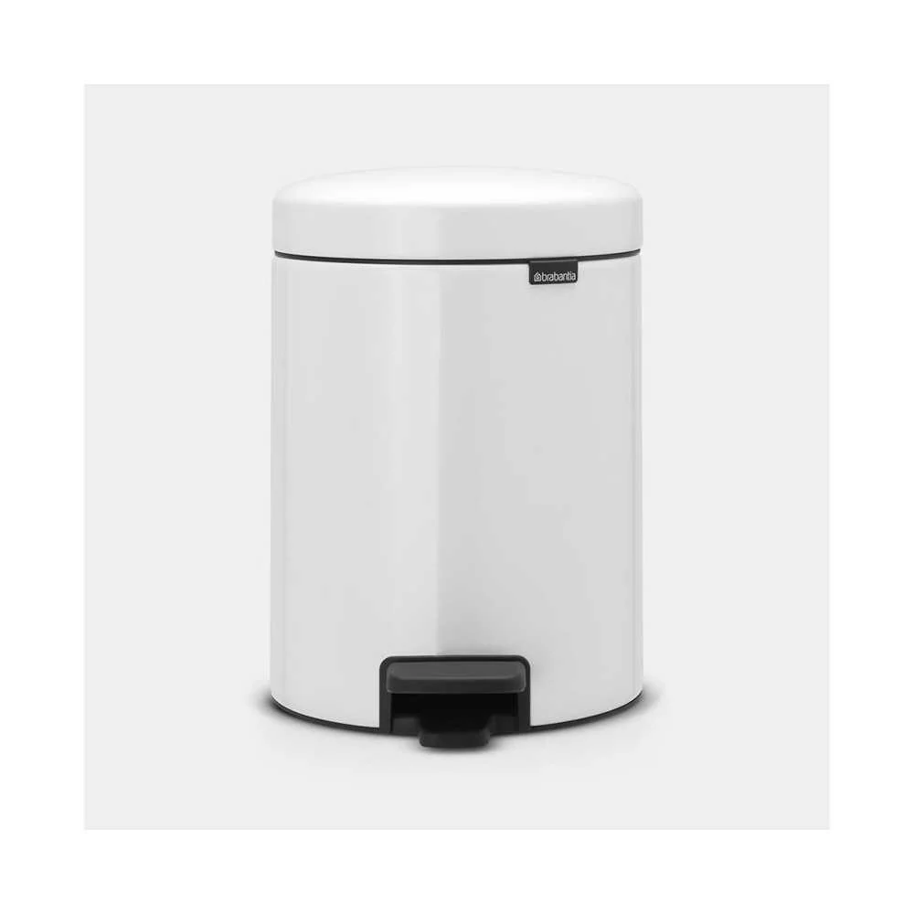Pattumiera a Pedale Brabantia NewIcon 5L White – Raffinatezza e versatilità