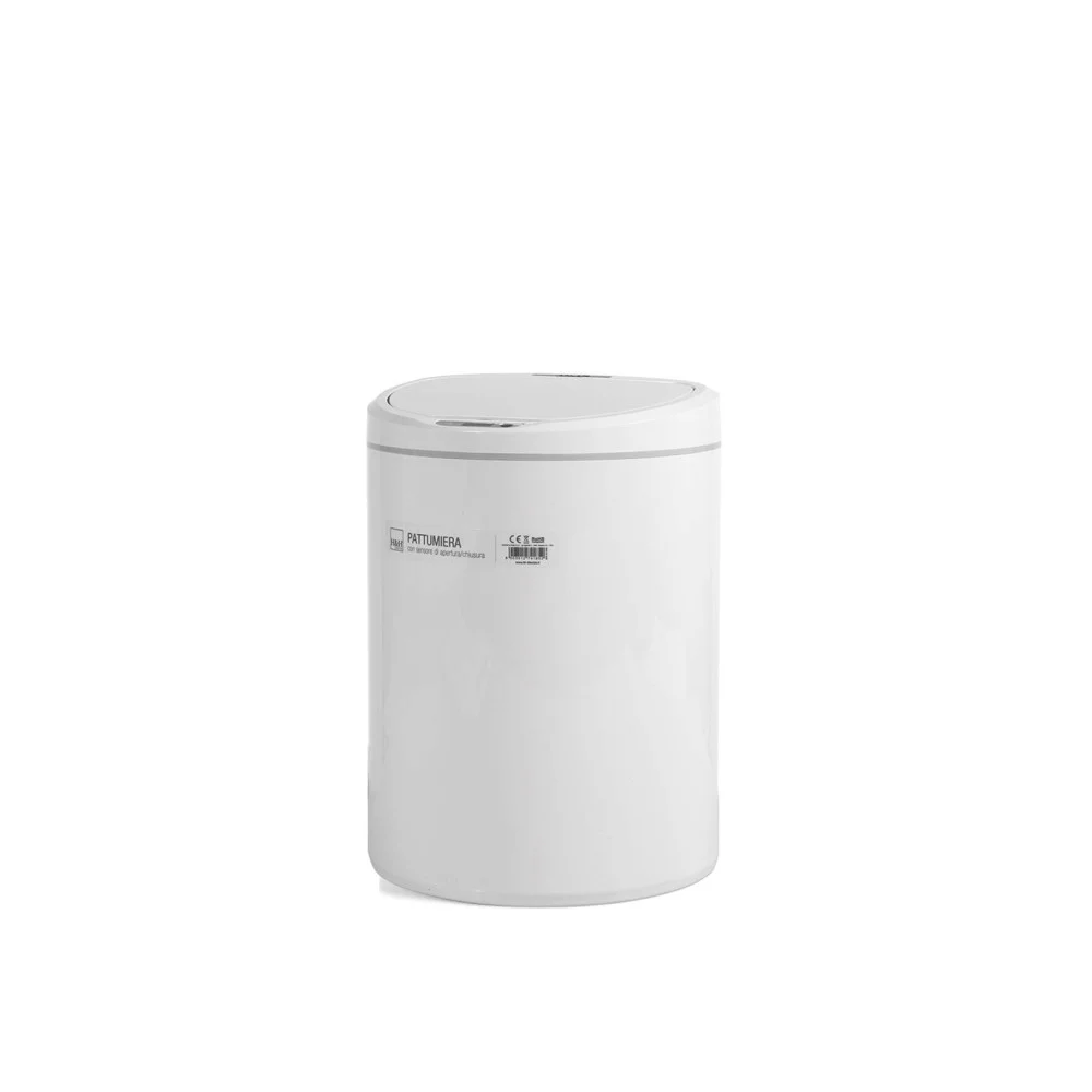 Pattumiera ABS con Sensore Bianca Ovale 10L – Tecnologia e design elegante