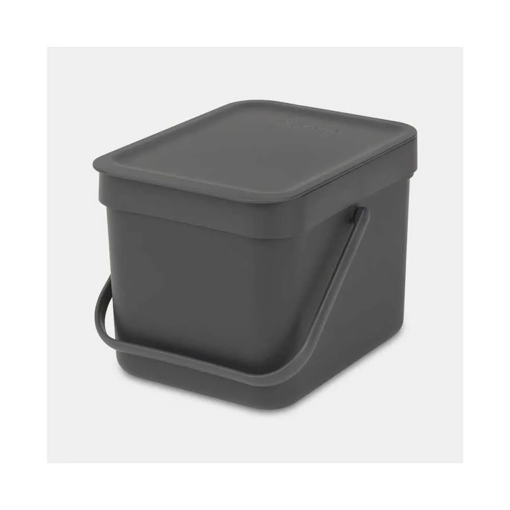 Pattumiera Brabantia Sort & Go 6L Grigio – Compatta ed Elegante