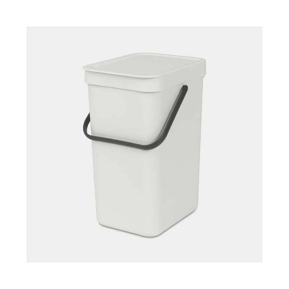 Pattumiera Sort & Go Brabantia 12L Light Grey – Versatile e Funzionale