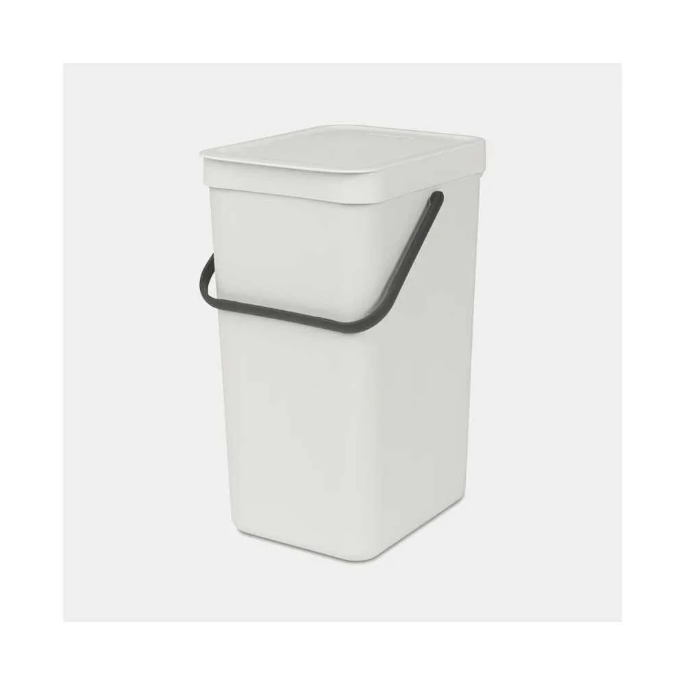 Pattumiera Sort & Go Brabantia 16L Light Grey – Capiente e Sostenibile