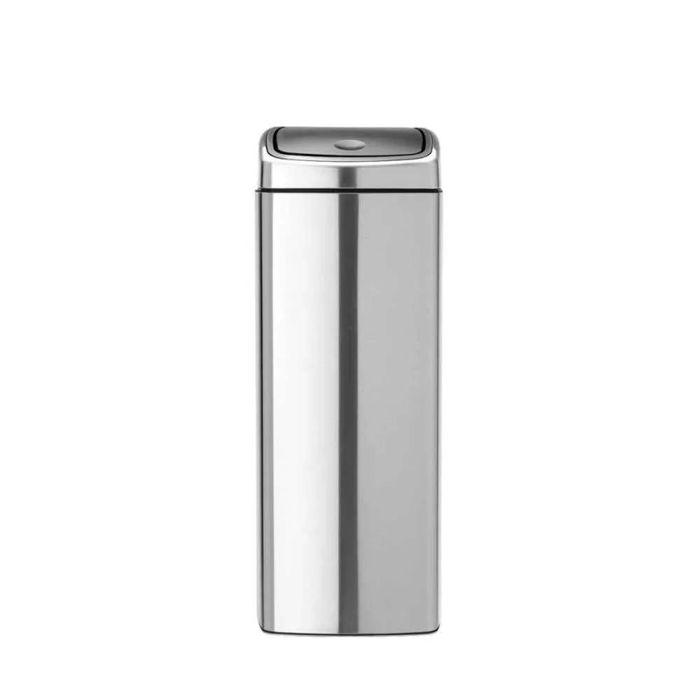 Pattumiera Touch Bin 25L in Acciaio Satinato – Apertura a tocco silenziosa e design moderno