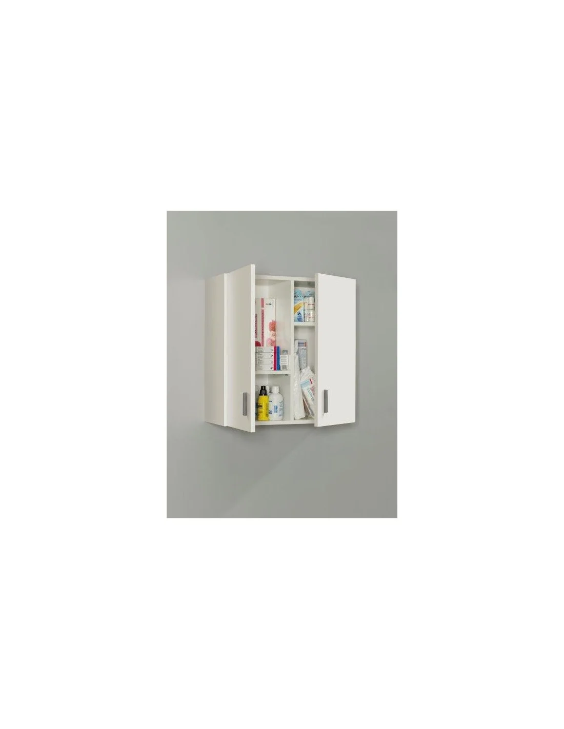PENSILE MULTIUSO BAGNO/LAVANDERIA BIANCO 60X59X26,5CM