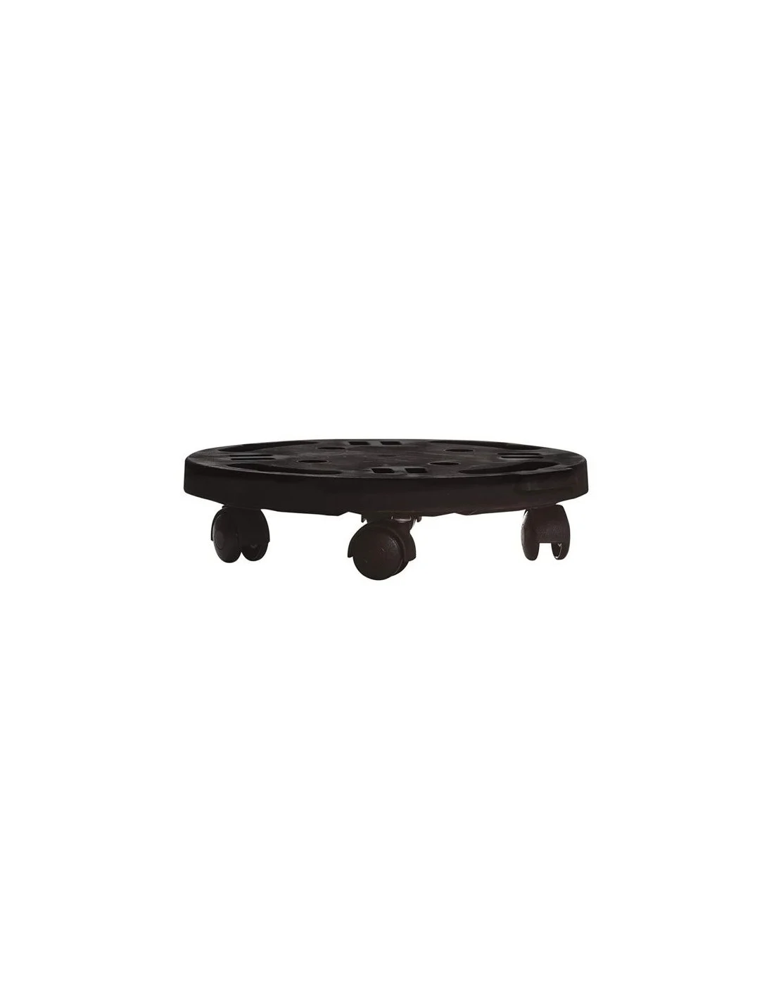 carrello pianale tondo con ruote 30cm