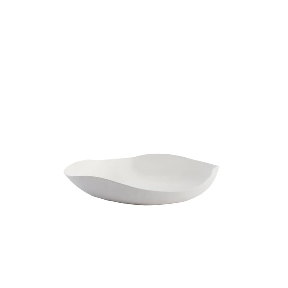 Piatto Anzio Metallo Crema 44x43.5x7 cm: Centrotavola di Stile
