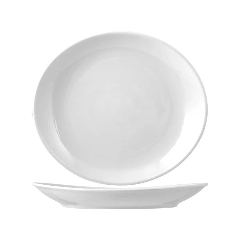 Piatto Bistecca Tivoli in Porcellana Bianca 30,5 cm