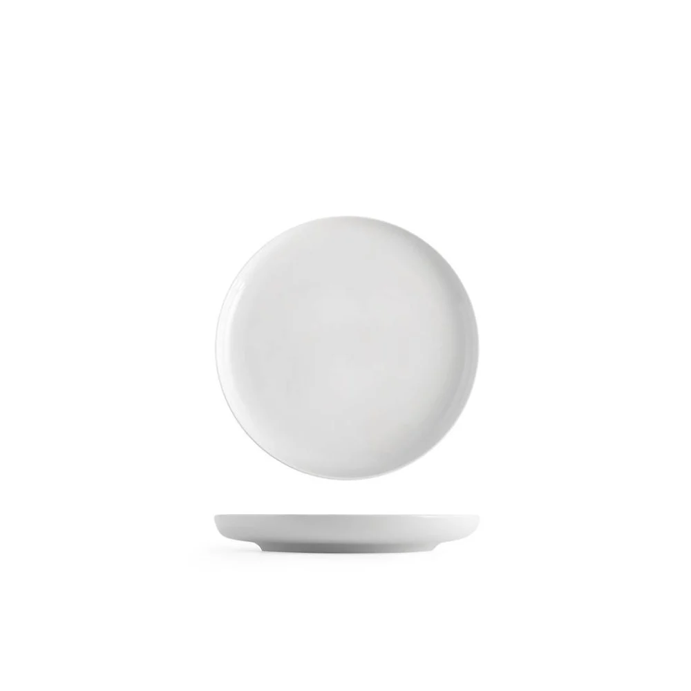 Piatto Frutta Elegante Pearl Bianco Ø 19 cm in Porcellana