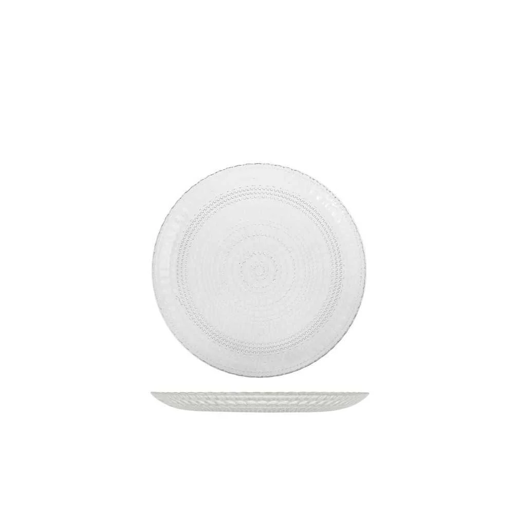 Piatto Frutta in Vetro Trasparente “Venere” Ø 21 cm