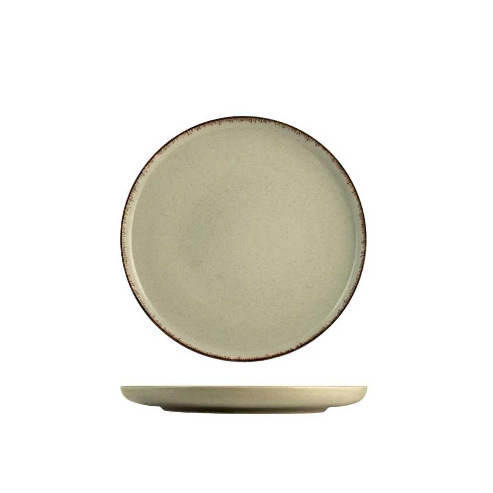 Piatto Frutta Pearl Verde Ø 19 cm – Eleganza Naturale a Tavola
