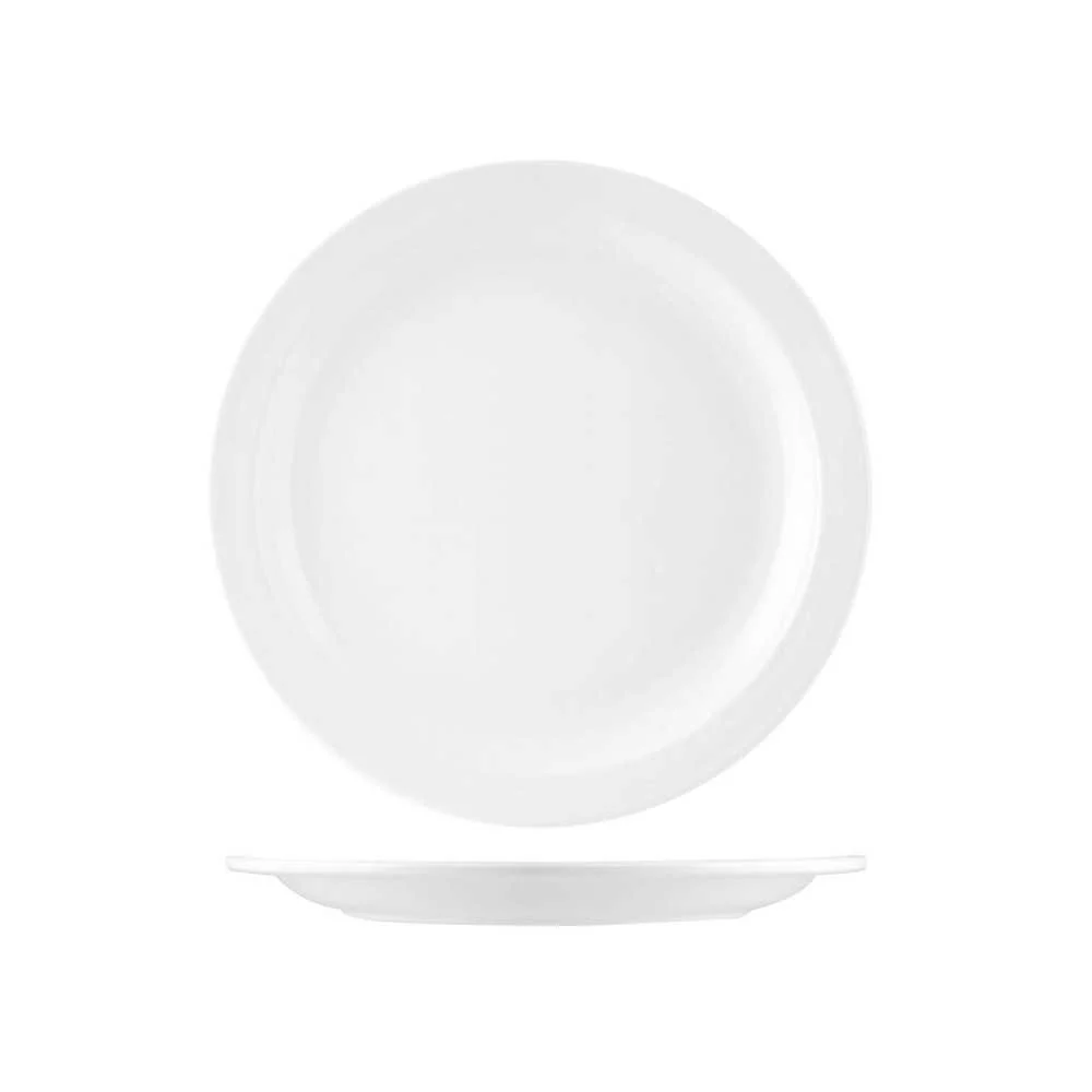 Piatto in Melamina Bianco Ø 24 cm