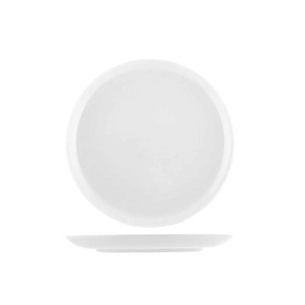 Piatto in porcellana Oslo bianco Ø 19 cm per frutta e dessert