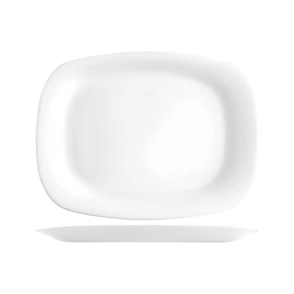 Piatto in vetro opale Grangusto Piadina 28x21
