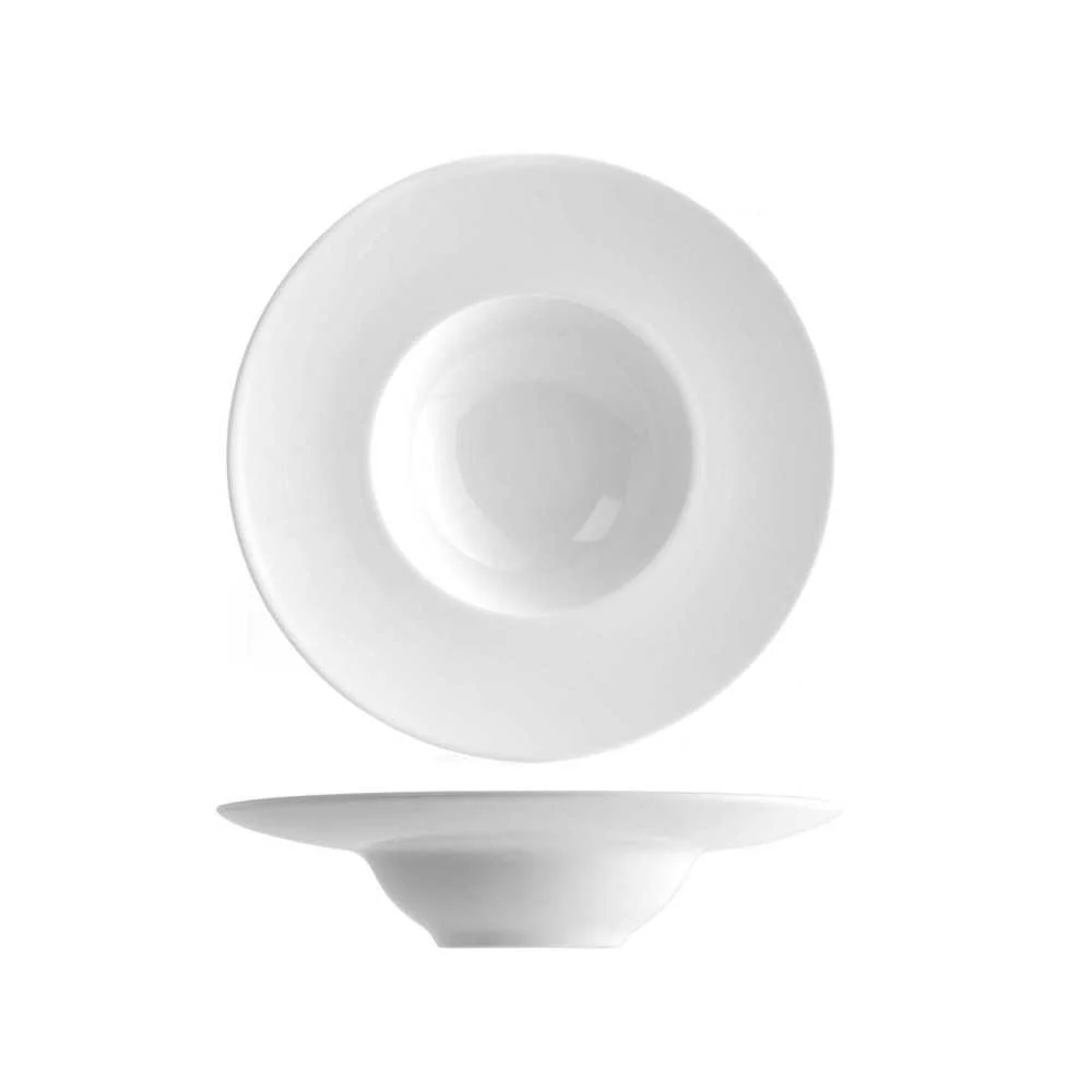 Piatto KBowl Napoli in Porcellana Bianca Ø27 cm: Antipasti con Stile