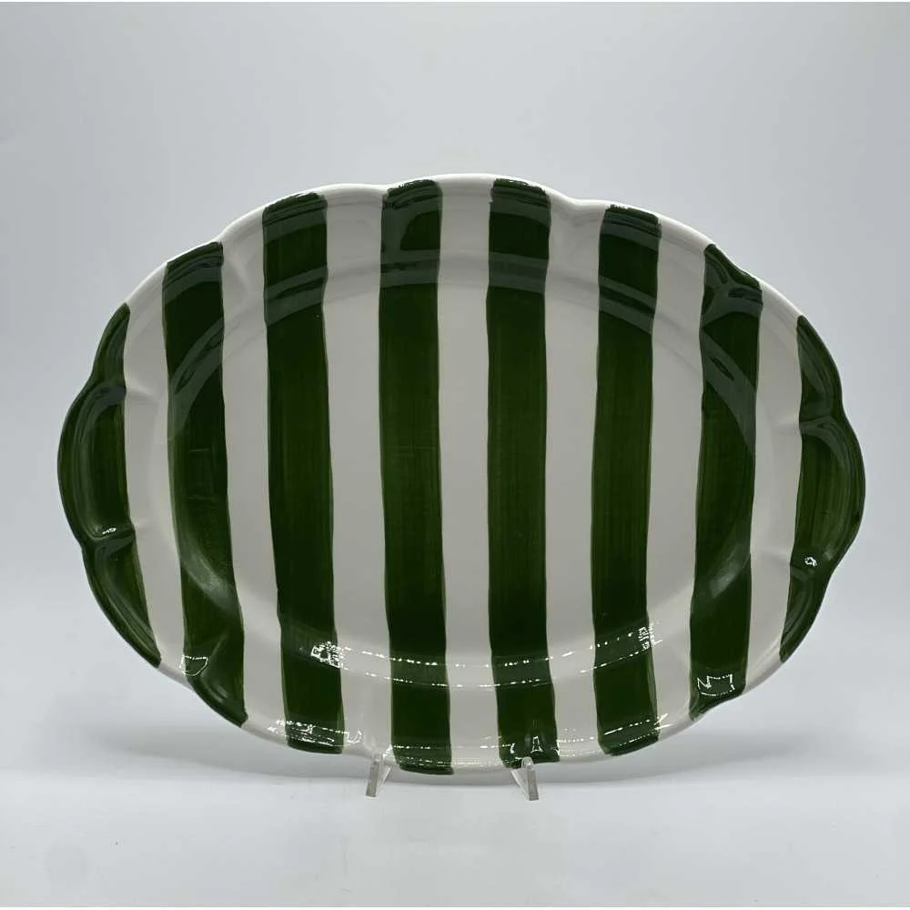 Piatto Ovale Dolce Vita in Ceramica Unica Ø 39 cm