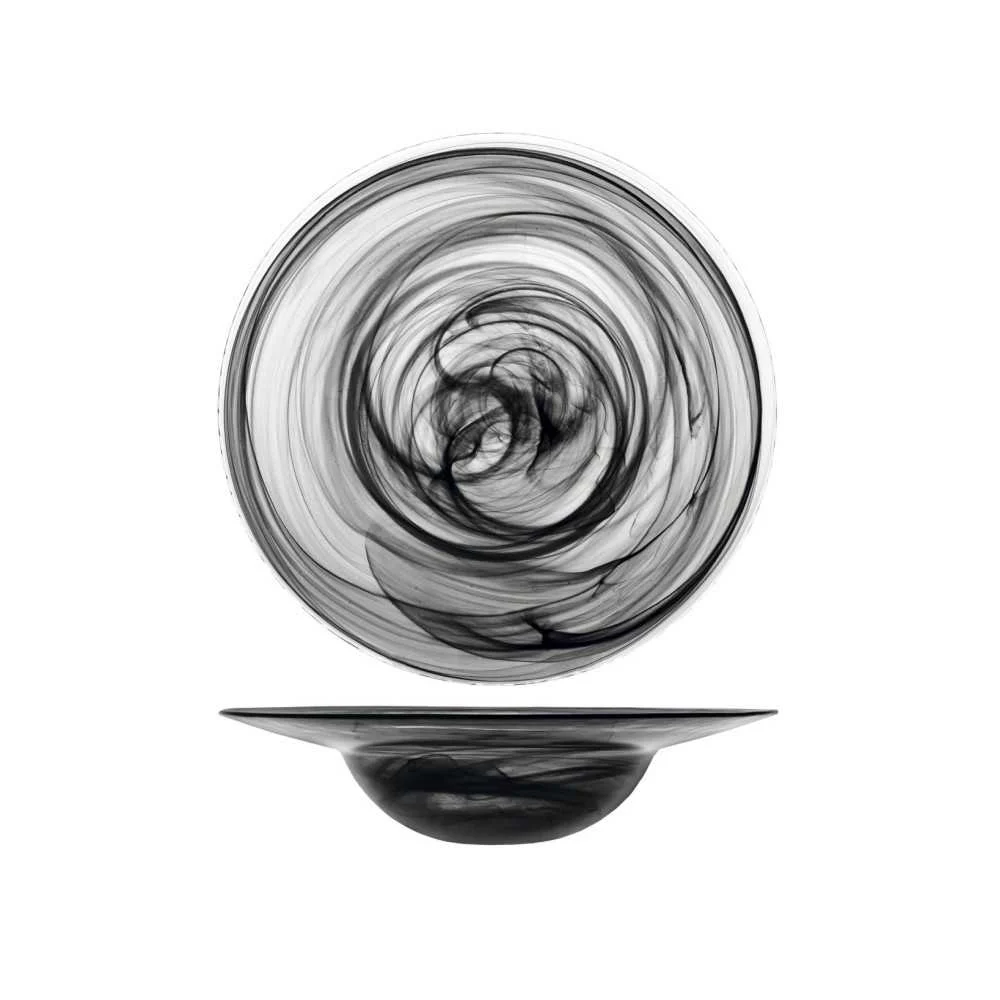 Piatto Pasta Alabastro Ø 29 cm Nero – Pasta di Vetro