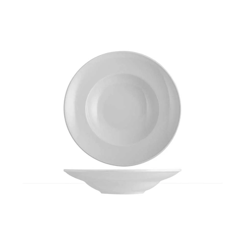 Piatto Pasta Bowl in Porcellana Merano Bianco  Ø 18 cm
