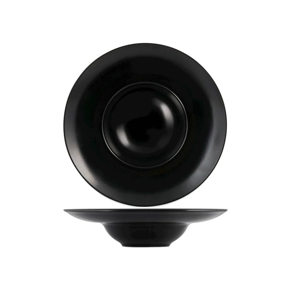 Piatto Pasta Denver in Stoneware Ø28 cm – Nero