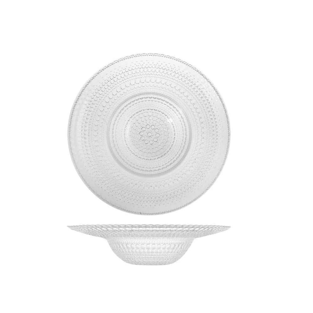 Piatto Pasta in Vetro Trasparente “Venere” Ø 29 cm