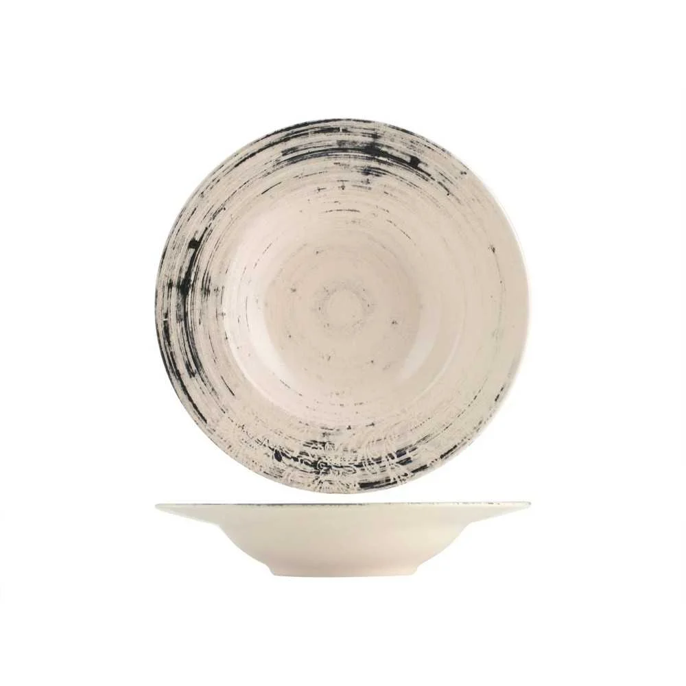 Piatto Pasta Stoneware Silk Ø28 cm: Sobrietà e Classe