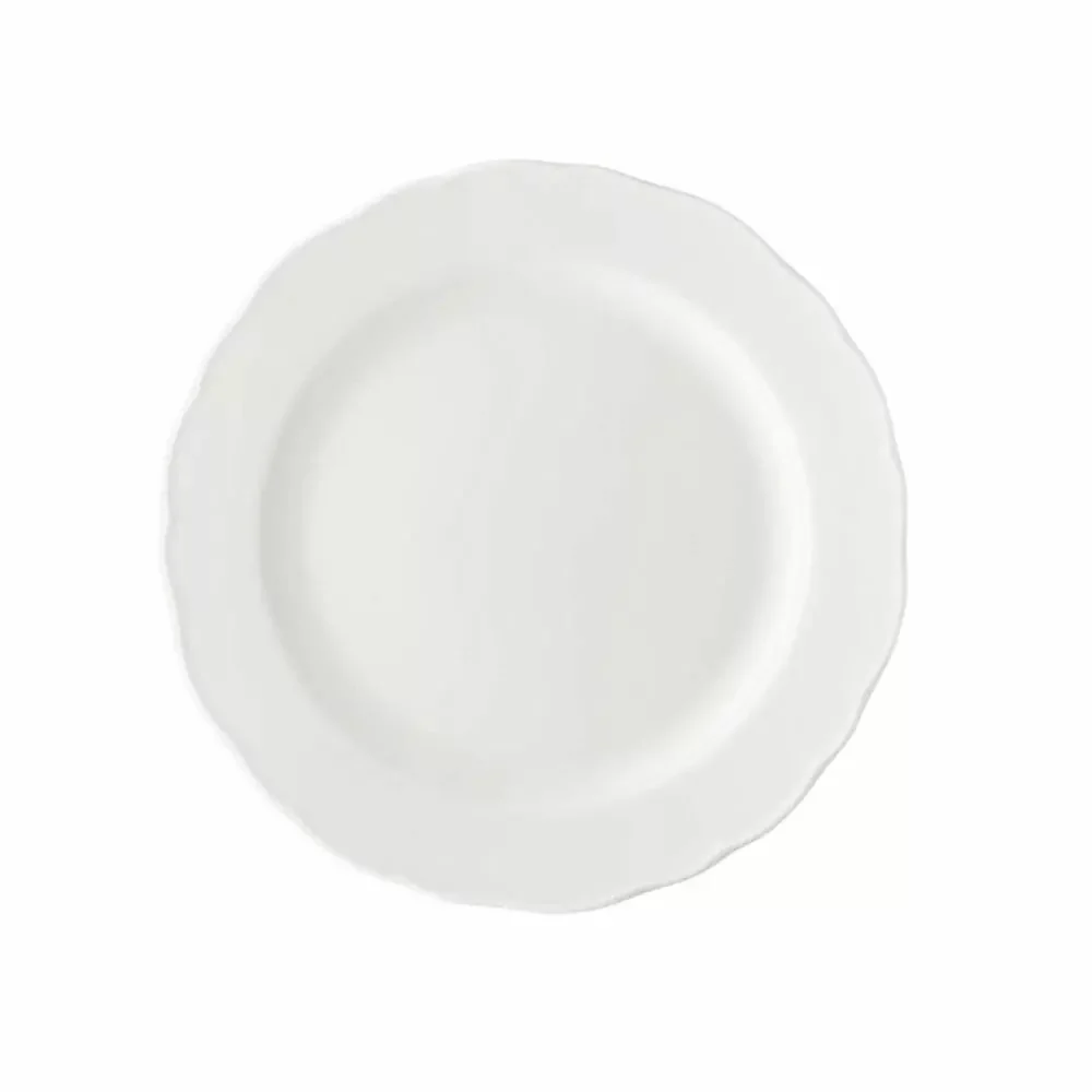 Piatto Piano da Antipasto Ø 21 cm in Porcellana Bianca  Maria Theresia