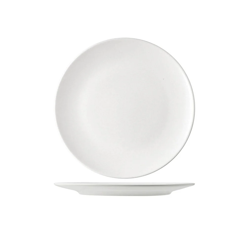 Piatto Piano Denver in Stoneware Ø26 cm – Bianco