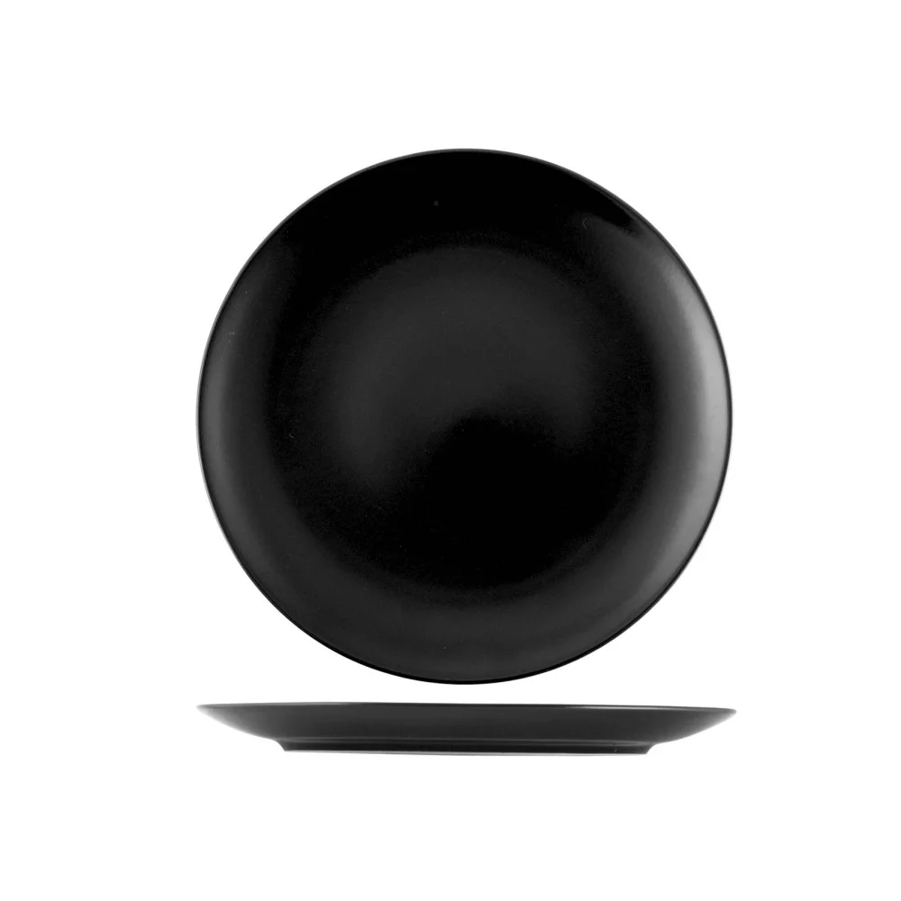 Piatto Piano Denver in Stoneware Ø26 cm – Nero