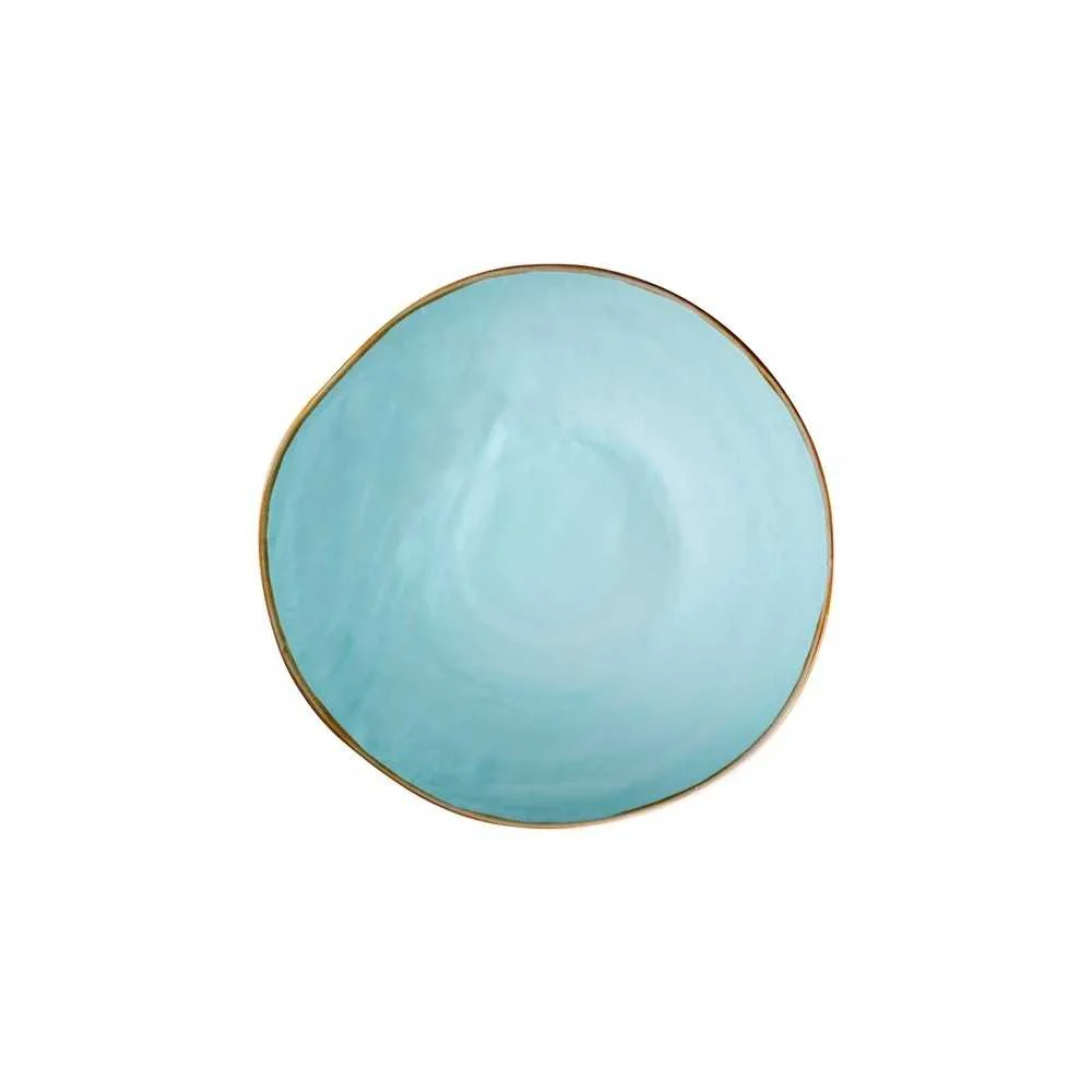 Piatto Piano Mediterraneo Turchese Ø 28 cm