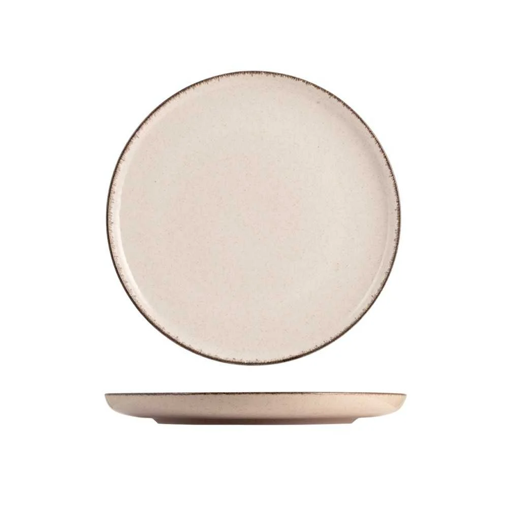 Piatto Piano Pearl Avorio Ø 27 cm – Stile Sobrio per Tavola Chic
