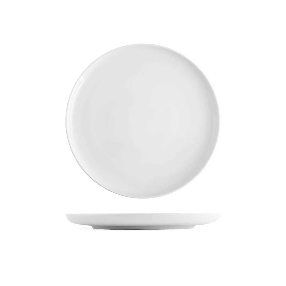 Piatto Piano Pearl Bianco Ø 27 cm – Tavola Moderna ed Elegante