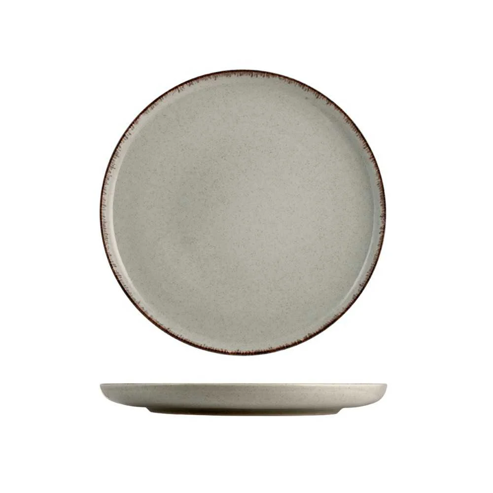 Piatto Piano Pearl Grigio Ø 27 cm – Eleganza per Portate Principali