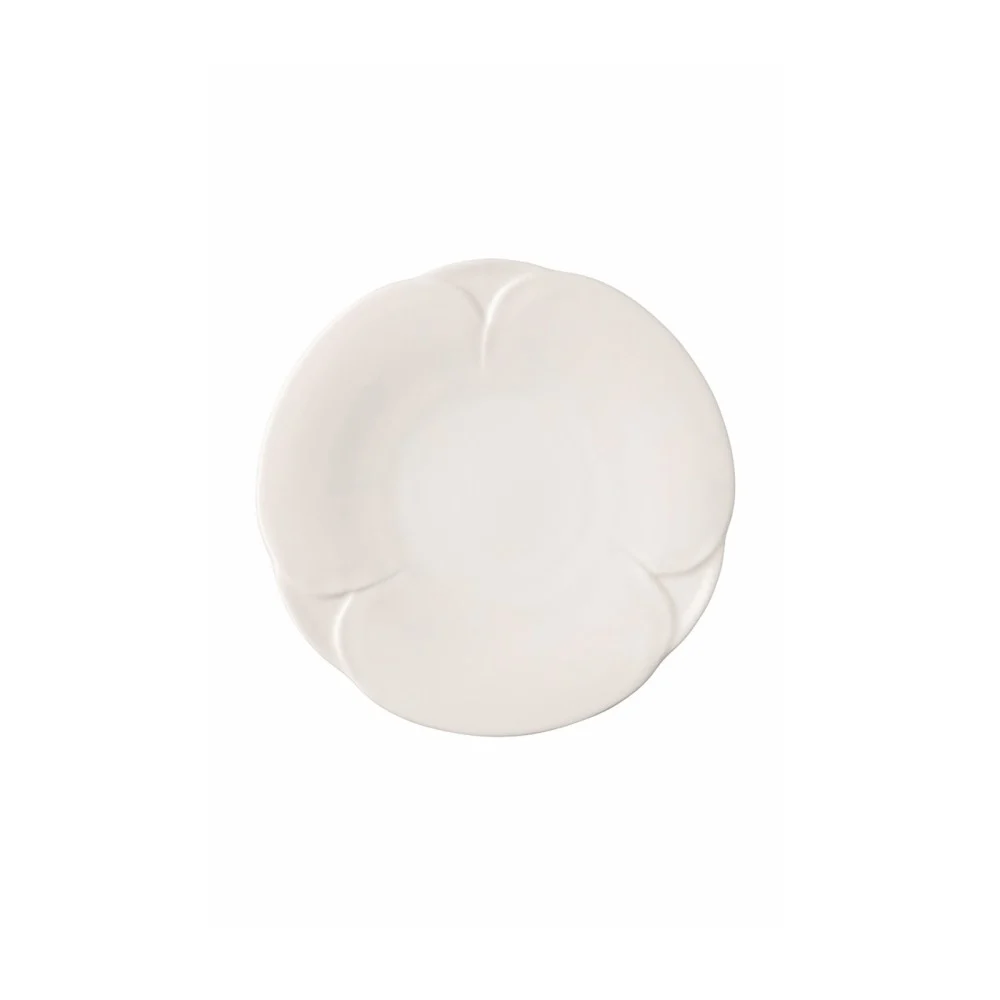 Piatto Piano Rosenthal "Bloom Snow" Ø 18 cm – Eleganza per la Tavola