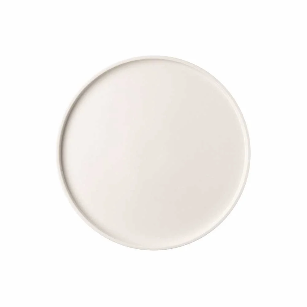 Piatto Piano Rosenthal "Bloom Snow" Ø 23 cm – Design Minimalista