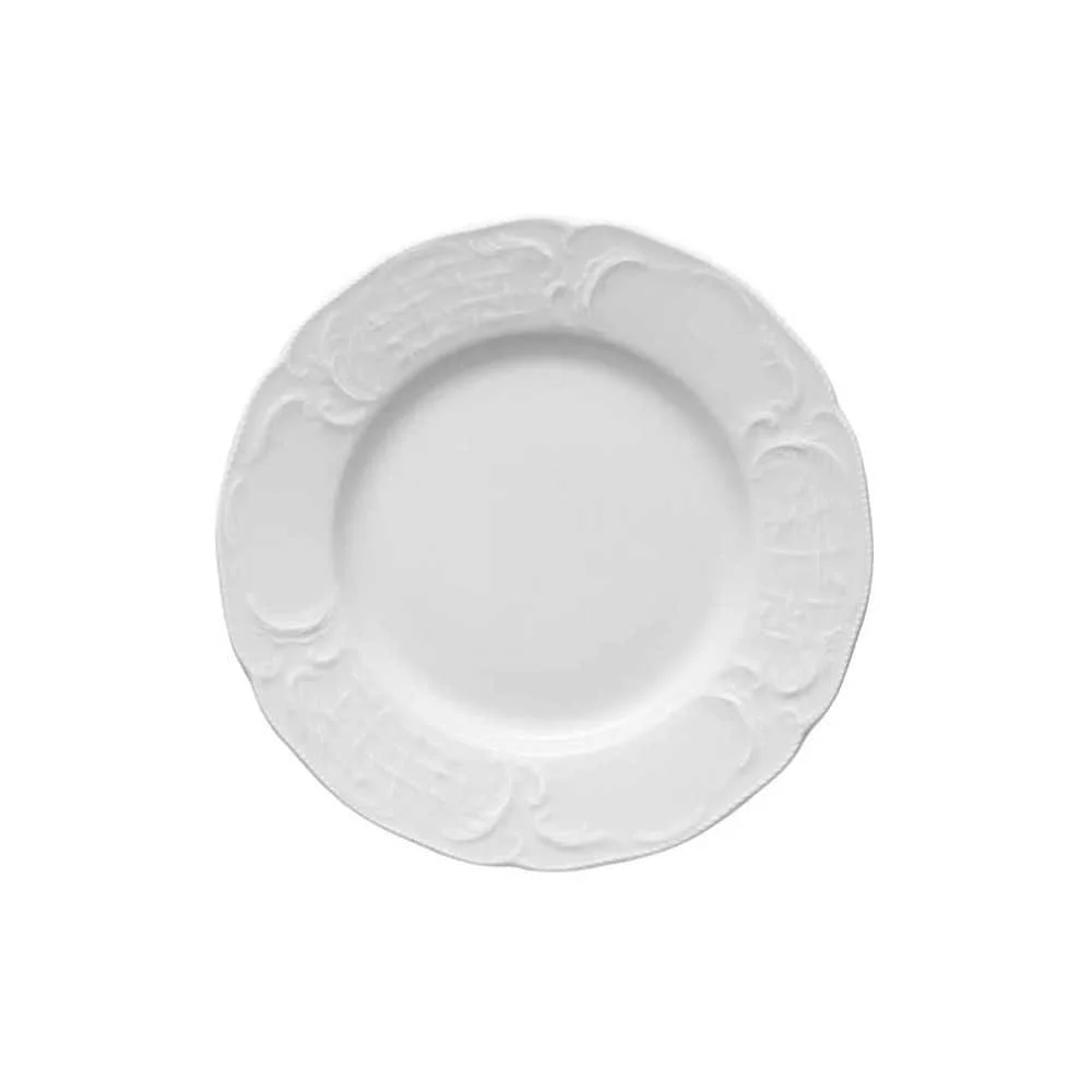 Piatto Piano Rosenthal Sanssouci Weiss 26 cm: Stile Rococò