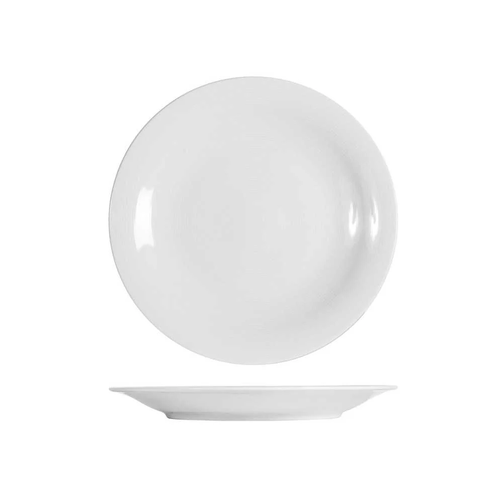 Piatto Porcellana Charme Bianco Tondo Ø 31 cm